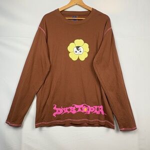 Heaven by Marc Jacobs Y2K Dystopia Long Sleeve T- Shirt Sz L Unisex 100% Cotton